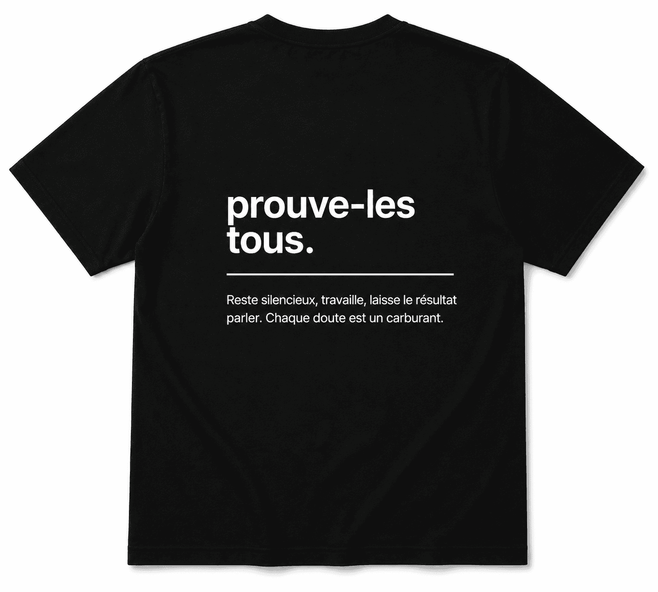 T-shirt Prouve-les tous — dos